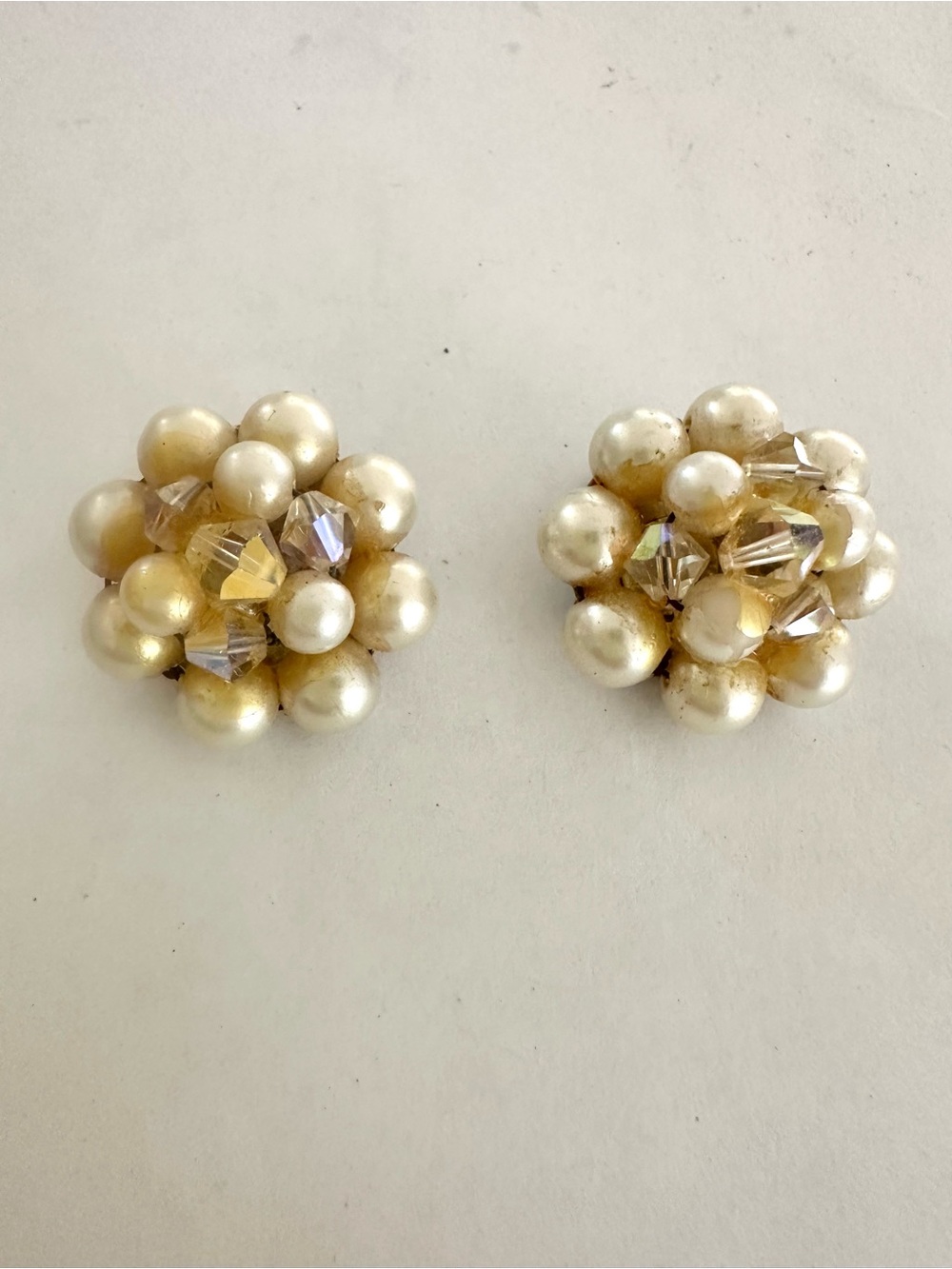 Vintage clip on earrings